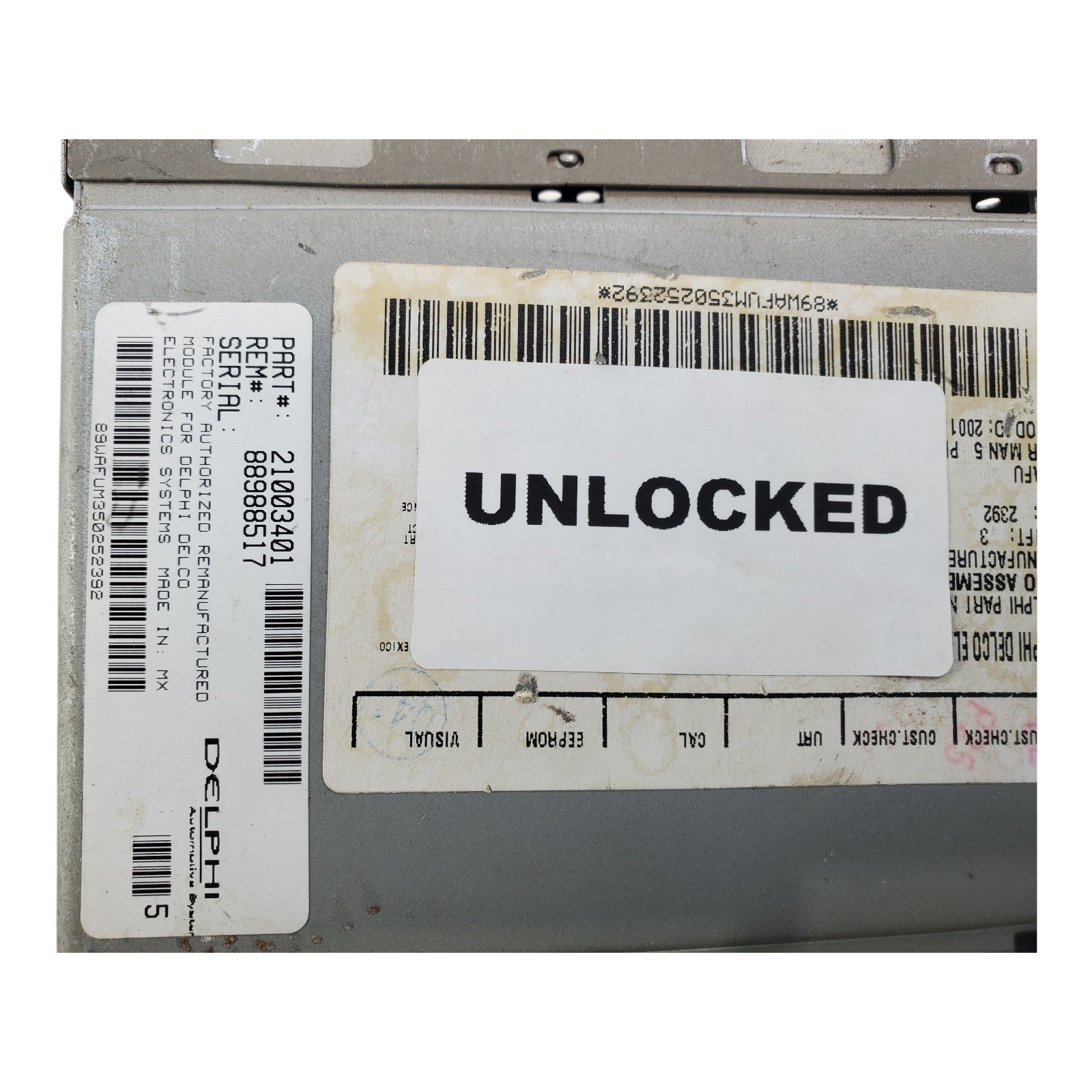 unlock Delhi Radio for Chevy gmc 03-06 part number 21003401 GM part