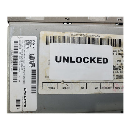 unlock Delhi Radio for Chevy gmc 03-06 part number 21003401 GM part
