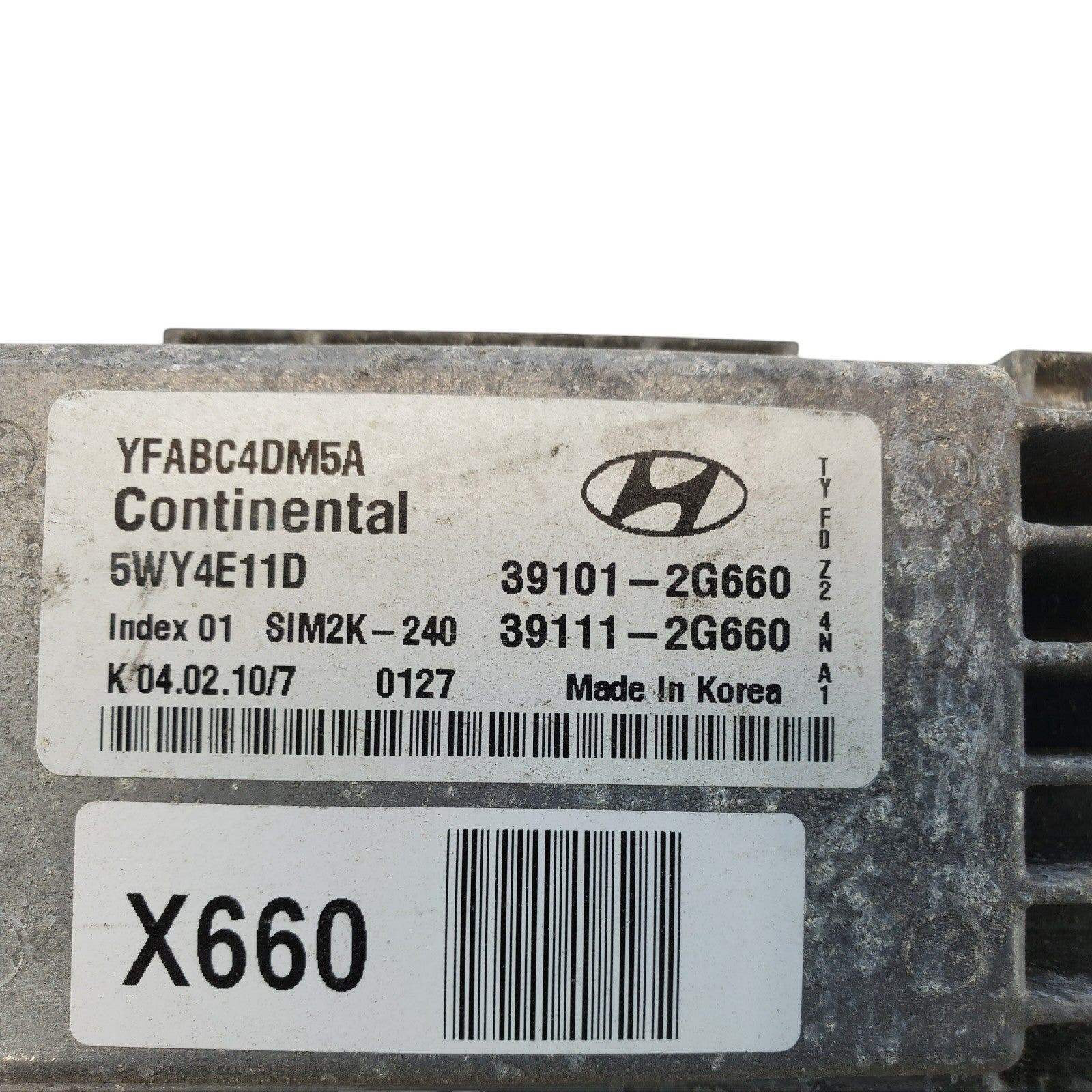 ENGINE COMPUTER HYUNDAI SONATA 2011 39111-2G660 39101-2G660 AT ECM PCM ECU OEM