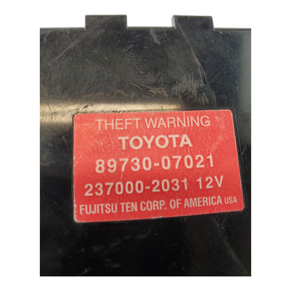 ✅2000-2004 Toyota Avalon Anti Theft Warning Locking Control Module 89730-07021
