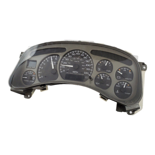 00 01 02 YUKON DENALI OEM INSTRUMENT GAUGE CLUSTER W/ TRANS TEMP 16252295