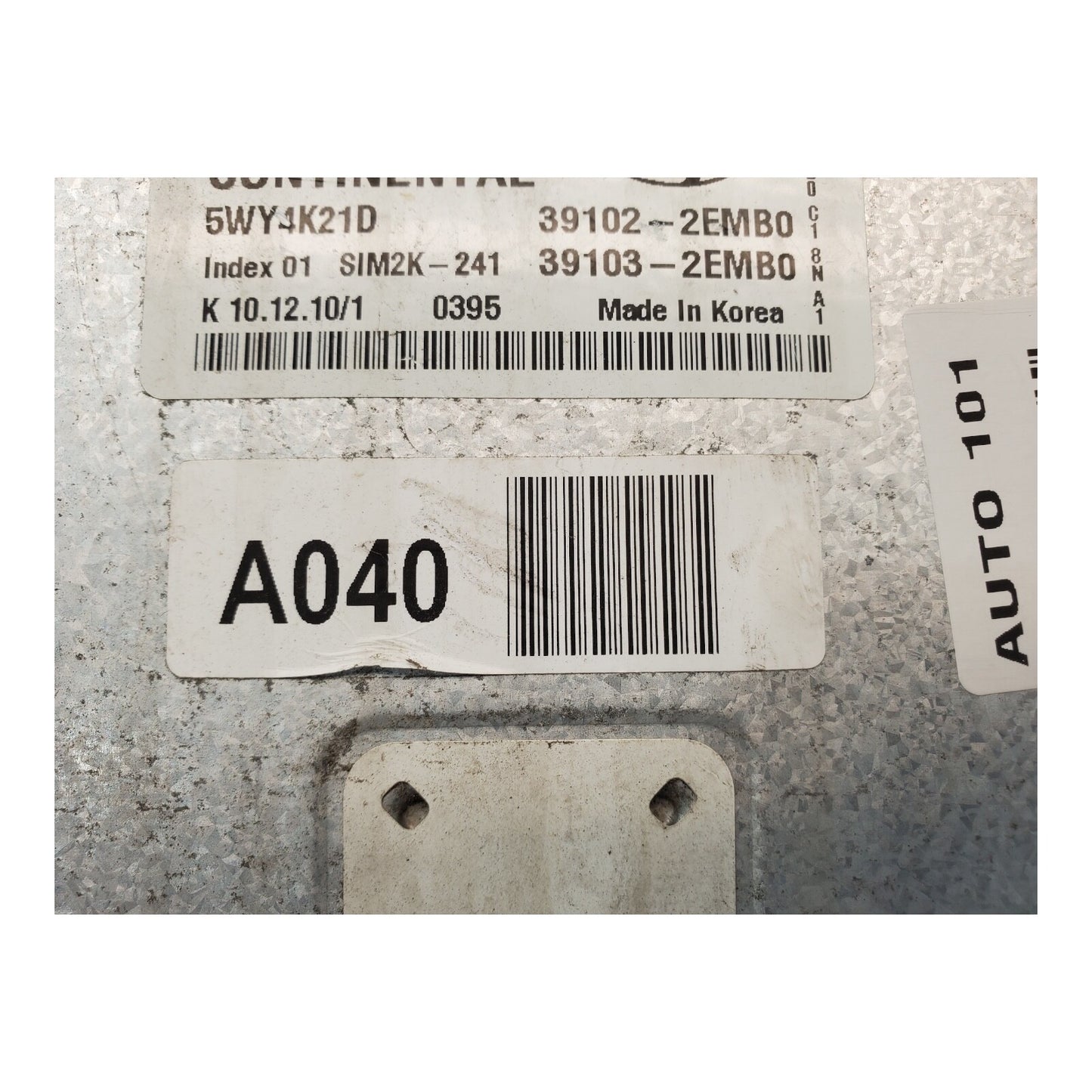 11-13 Mazda 3 2.0 Engine Computer Control Module ECM ECU 391022EMB0 OEM