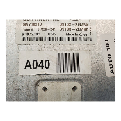 11-13 Mazda 3 2.0 Engine Computer Control Module ECM ECU 391022EMB0 OEM