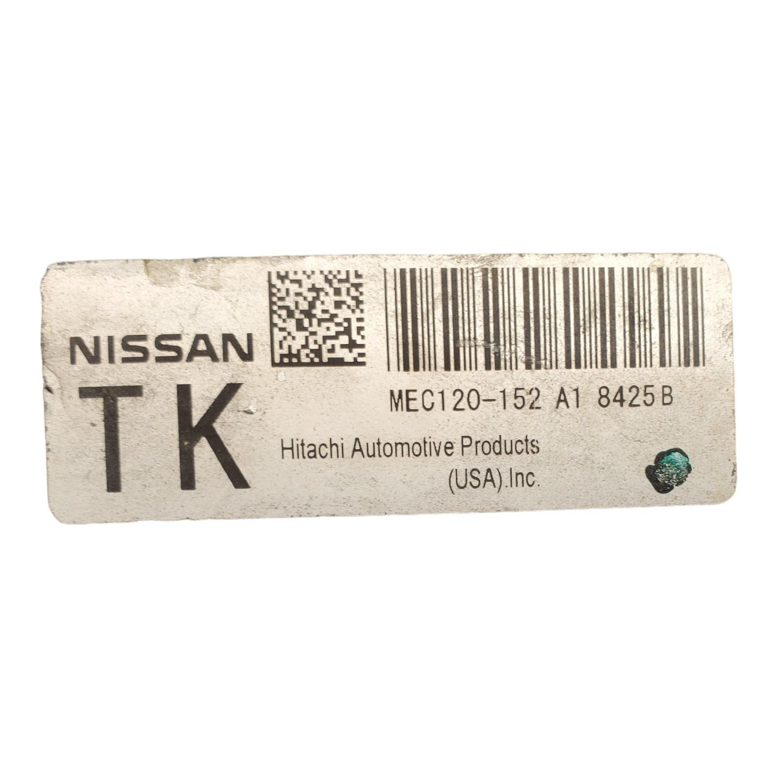 ✅08 Nissan Altima MEC120-152 A1 Computer Brain Engine Control ECU ECM EBX Module