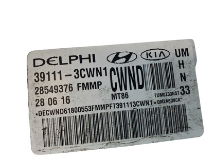 2016-2018 Kia Sorento Engine Computer Ecu Pcm Ecm Pcu Oem 39111-3cwn1 THYY0