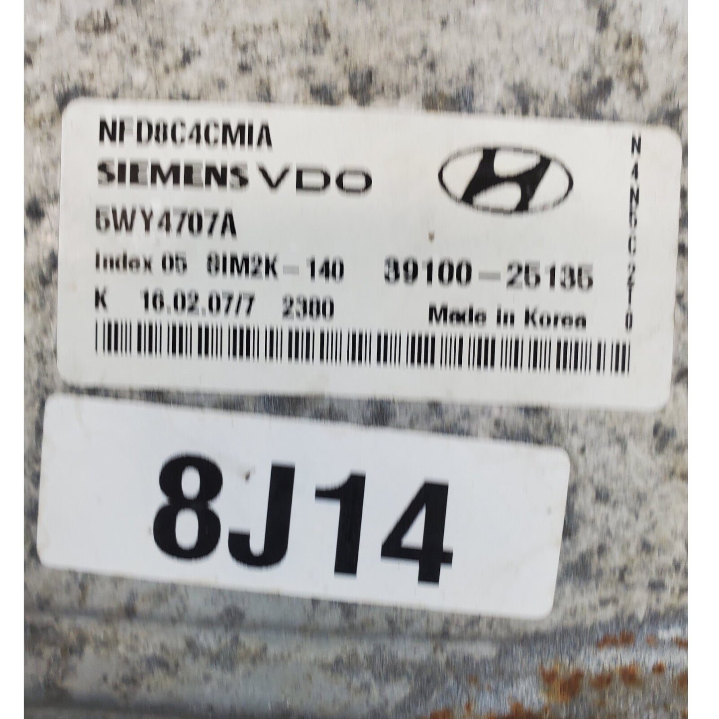 ✅ 06-08 Hyundai Sonata 2.4L Engine Control Module ECM Computer 39100-25135