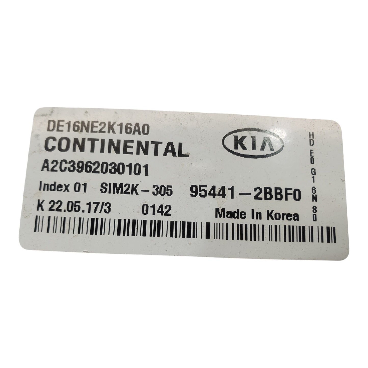2017 Kia Niro OEM Transmission Control Module 95441-2BBF0