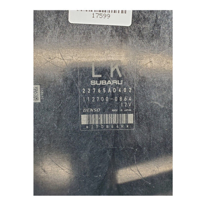 2012 Subaru Forester 2.5L MT Brain Engine Control ECU ECM EBX Module 22765AD402