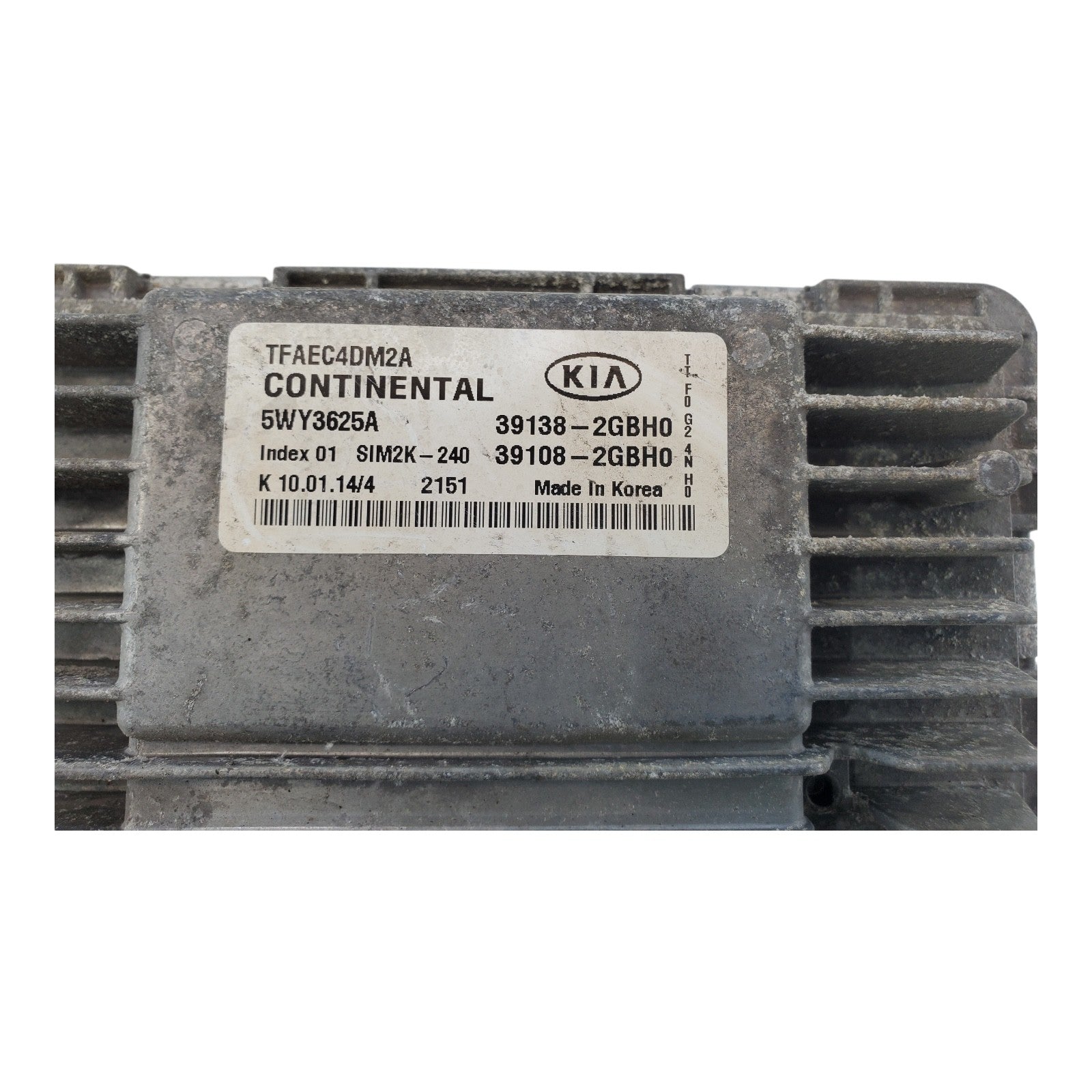 ENGINE COMPUTER KIA OPTIMA 2014 2015 39108-2GBH0 39138-2GBH0 2.4L PCM ECM OEM