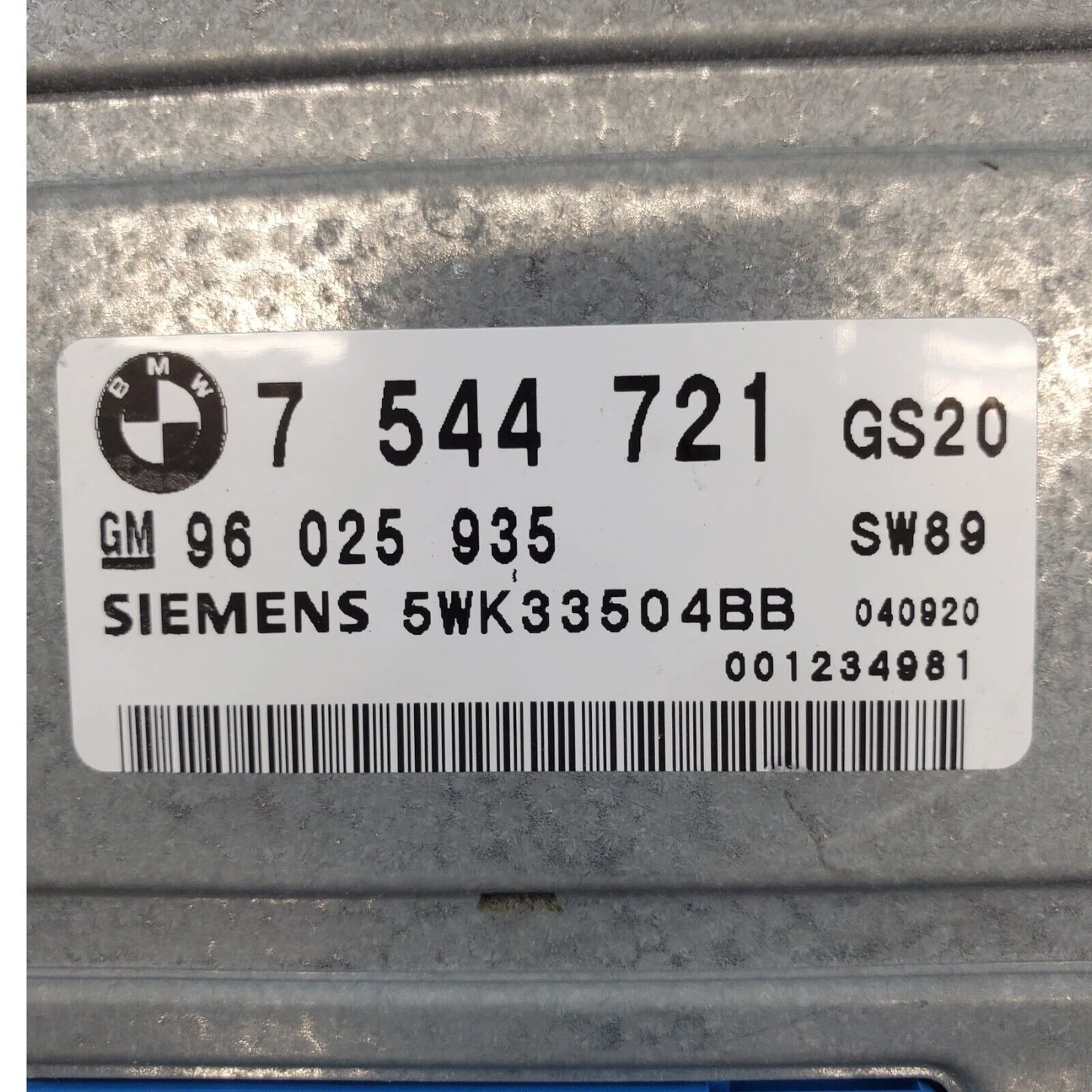 2004 2005 2006 BMW X3 Transmission Control Module TCM 7 544 721 7544721