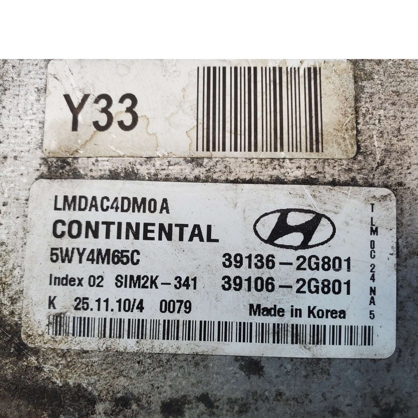 Engine ECM Control Module 2.4L Fits 10-13 HYUNDAI TUCSON 39136-2G801 391362G801