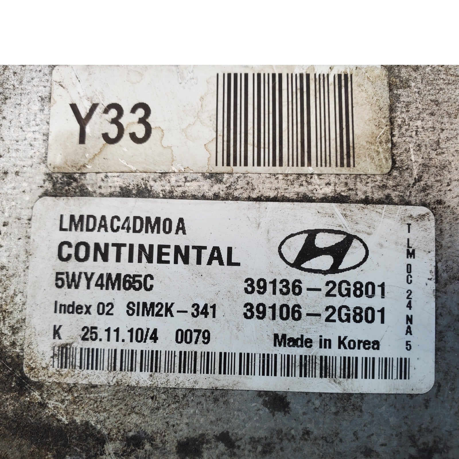 Engine ECM Control Module 2.4L Fits 10-13 HYUNDAI TUCSON 39136-2G801 391362G801