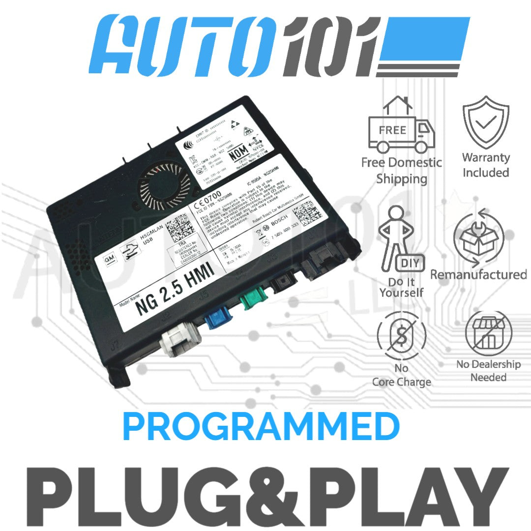 VIN Programmed 2018  Equinox Human Interface Module 2.5 Non-NAV 84296480