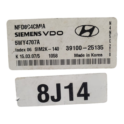✅2006-2008 Hyundai Sonata Engine Computer Ecu Pcm Ecm Pcu Oem X9CSG 39100-25135