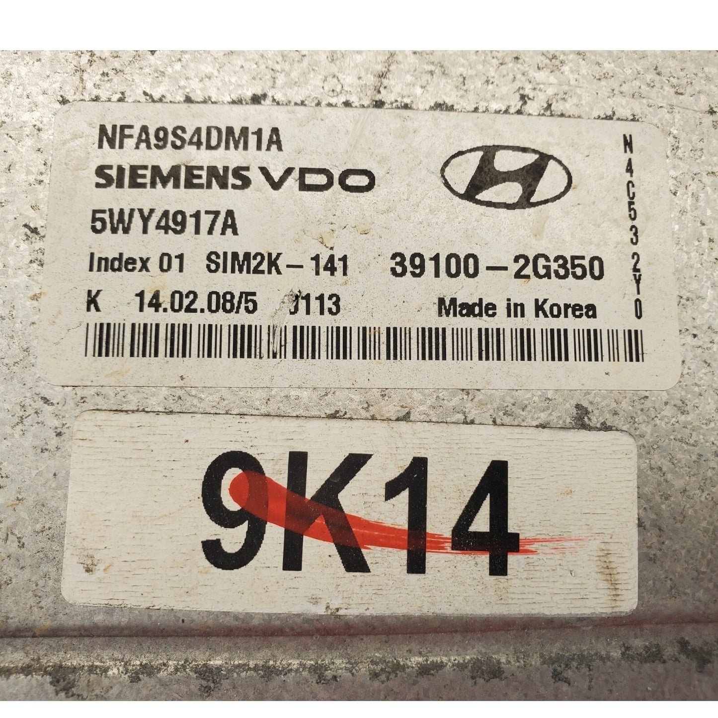 09-10 Hyundai SONATA 2.4L Engine Control Module ECM Computer 39100-2G350