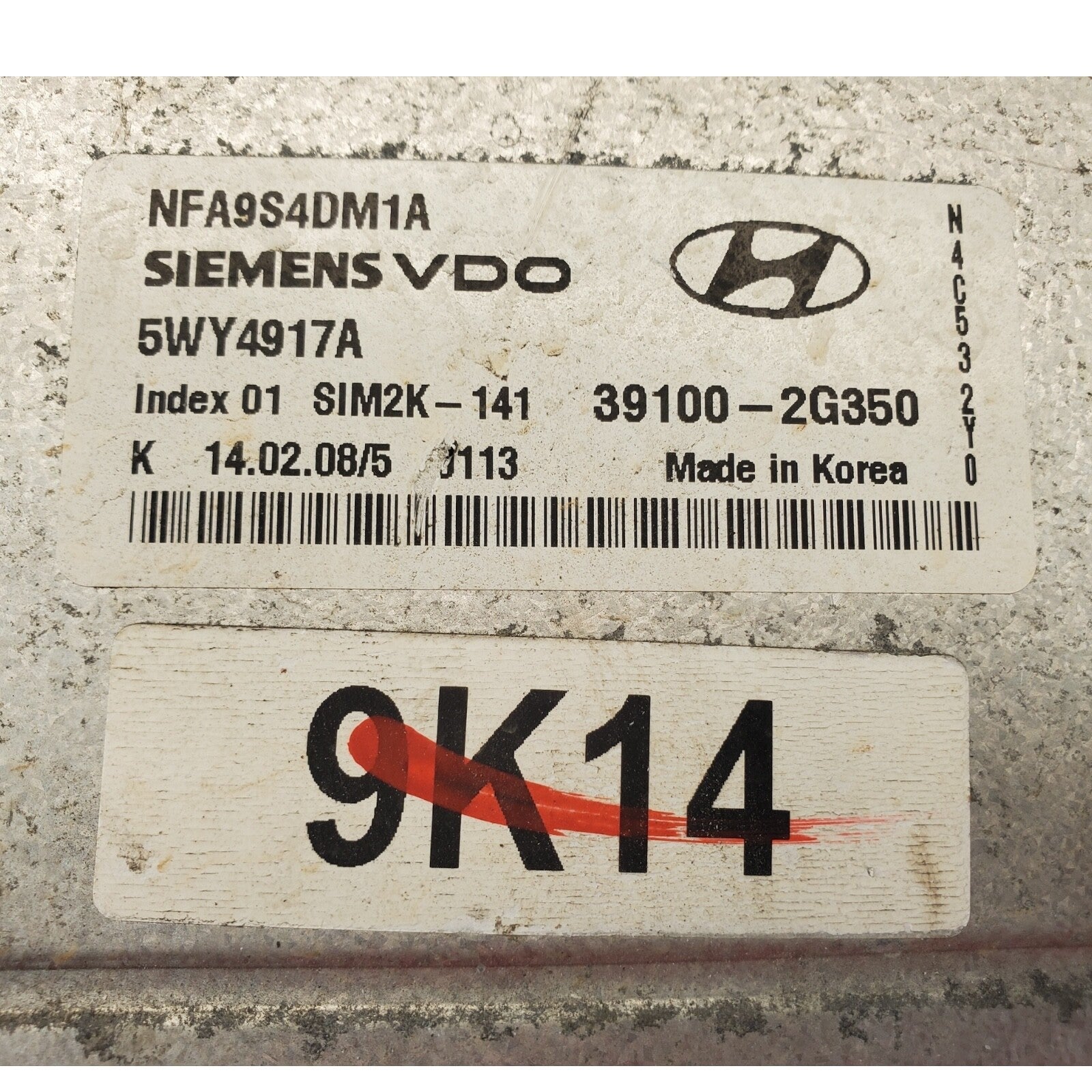 09-10 Hyundai SONATA 2.4L Engine Control Module ECM Computer 39100-2G350