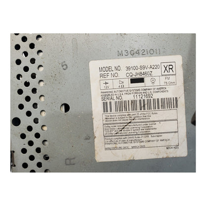 ✅Audio Equipment Radio Am-fm-cd-cassette Fits 03-05 PILOT 433930 39100-S9V-A22