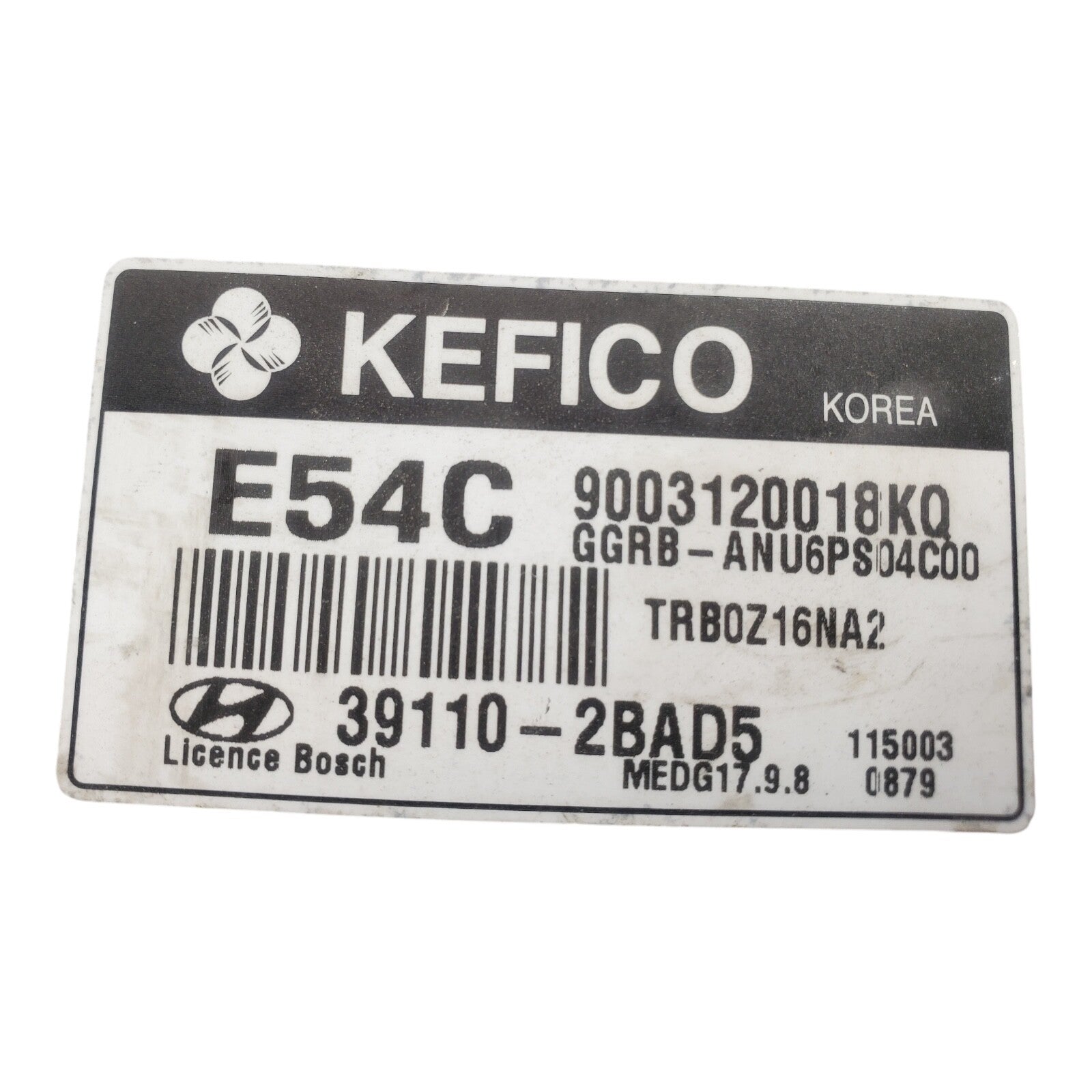 12-14 Hyundai Accent 39110-2BAD5 Computer Engine Control