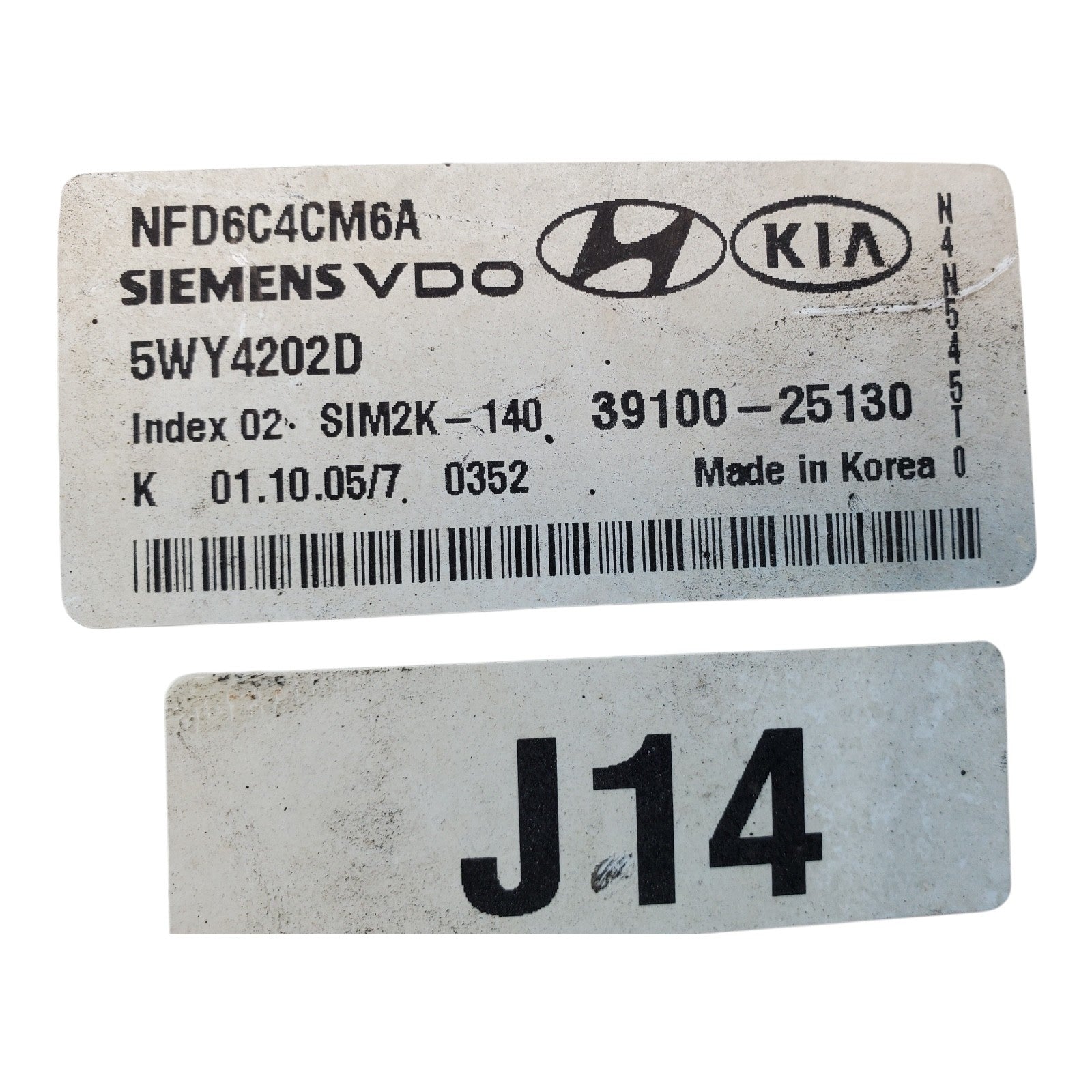 ✅ 06-08 Hyundai Sonata 2.4L Engine Control Module ECM Computer 39100-25130
