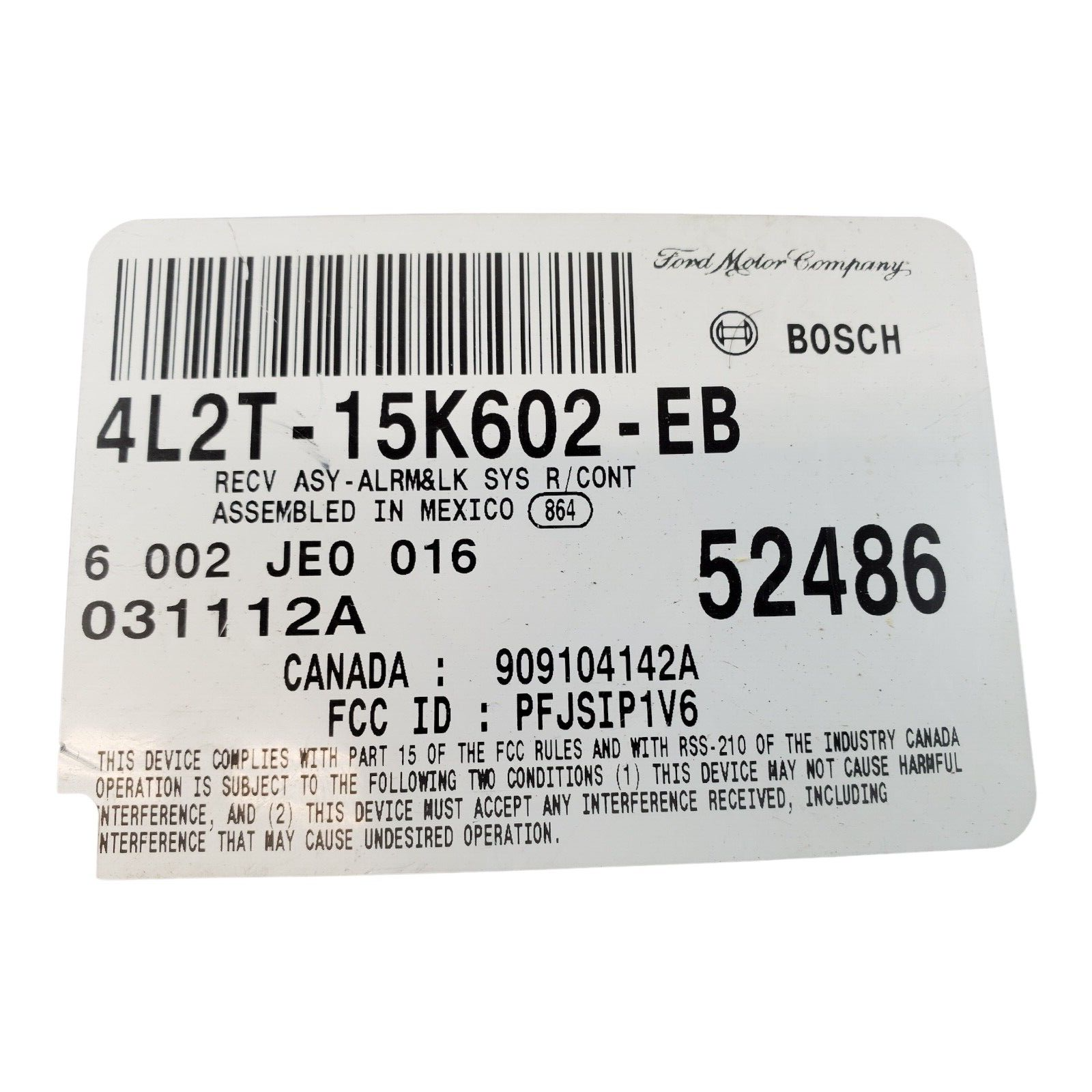 ✅ 02-04 FORD EXPLORER Anti-theft Keyless Entry Module 4L2T-15K602-EB