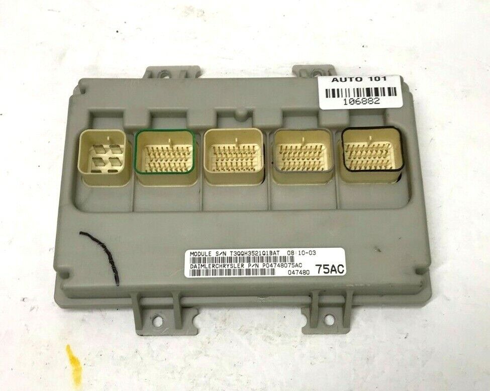 ✅ 02-03 Dodge Caravan Body Control Unit BCM 04748075AC OEM