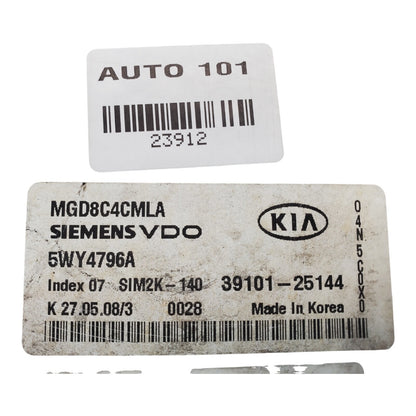 06-08 Kia Optima 2.4L ECM ECU OEM Engine Computer Control Module 39101-25144