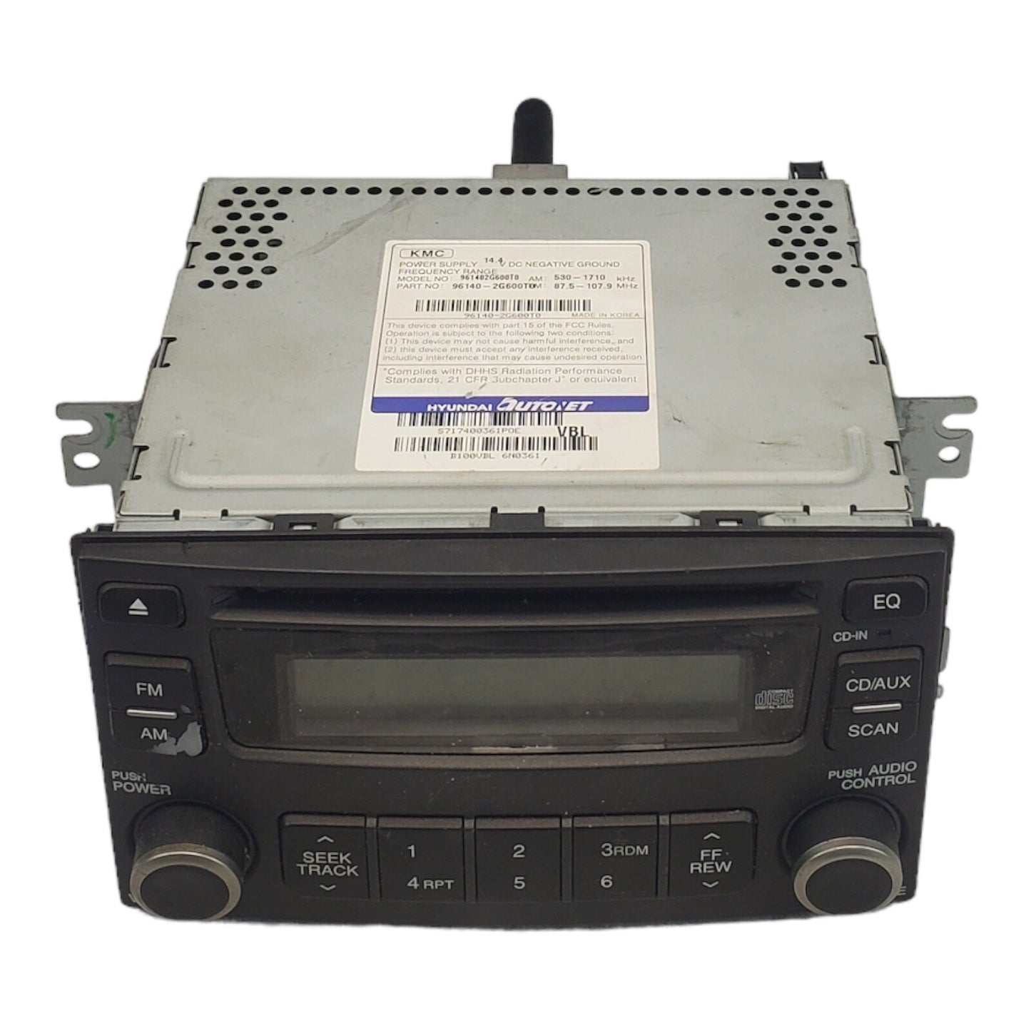 06-08 Kia Optima Single CD Radio Receiver 96140-2G600T0