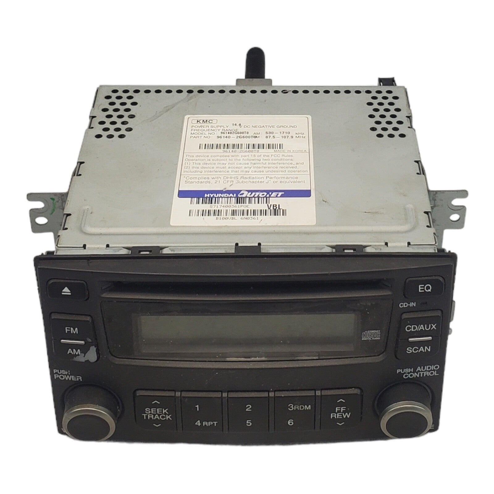 06-08 Kia Optima Single CD Radio Receiver 96140-2G600T0