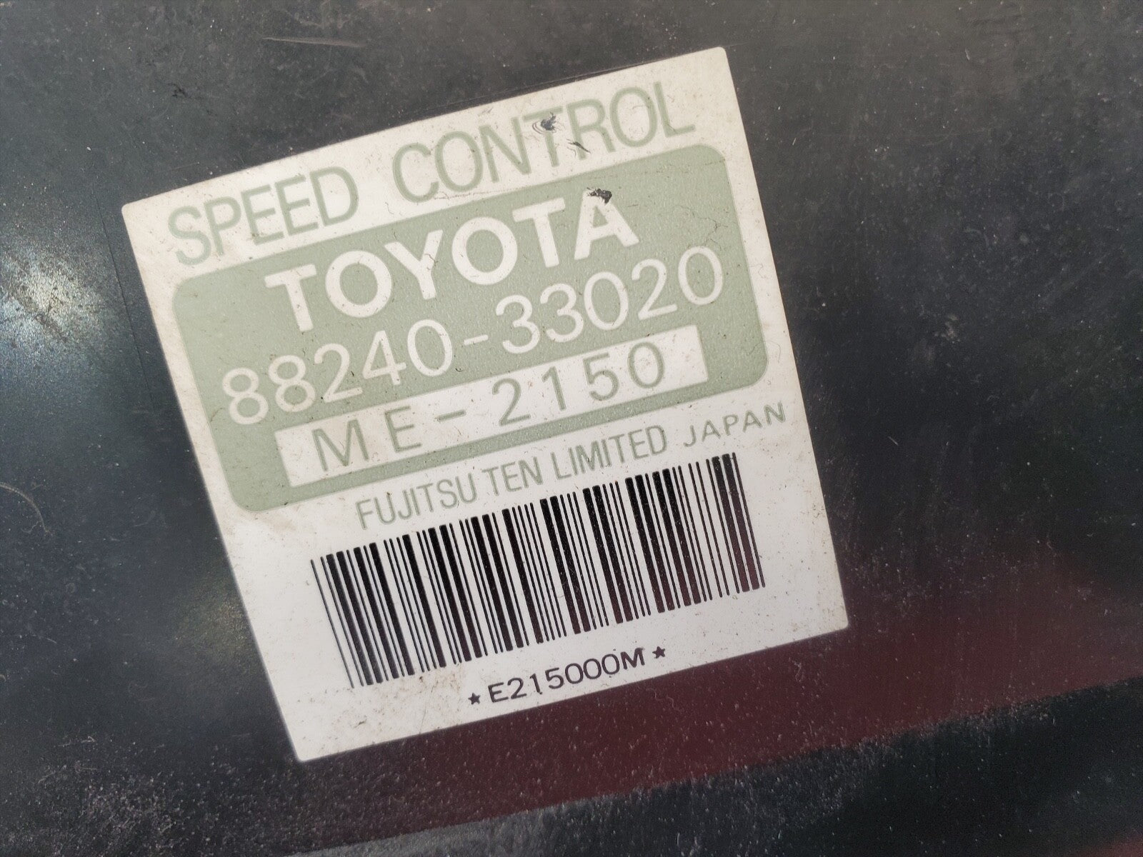 1992-1993 TOYOTA CAMRY CRUISE CONTROL MODULE 88240-33020 OEM