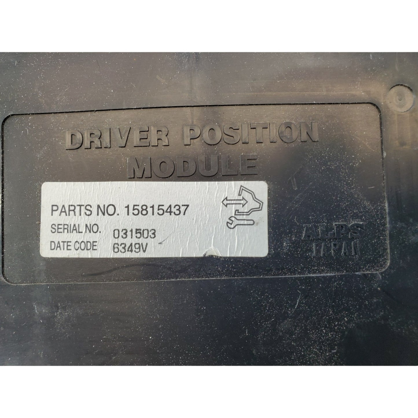 15815437 seat control module 2005-2009 Cadillac STS