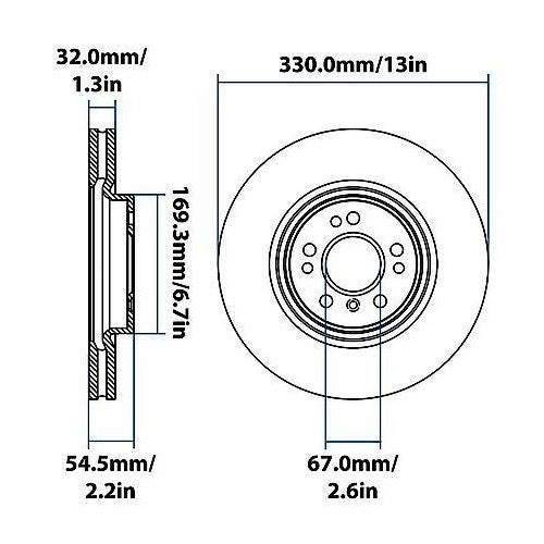 2006-2013 Mercedes-Benz Front Disc Brake Rotor