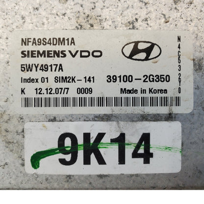 ENGINE COMPUTER HYUNDAI SONATA 2009 2010 39100-2G350 2.4L AT PCM ECM ECU OEM