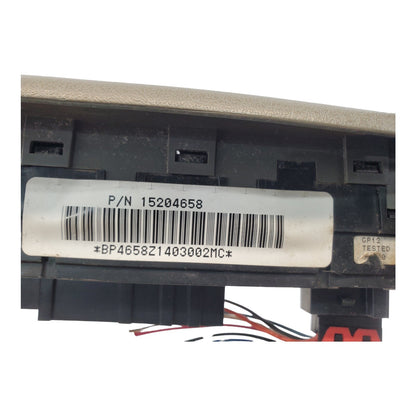 02-05 Envoy Trailblazer Master Driver Window Switch Grey Gray Bezel OEM 15204658