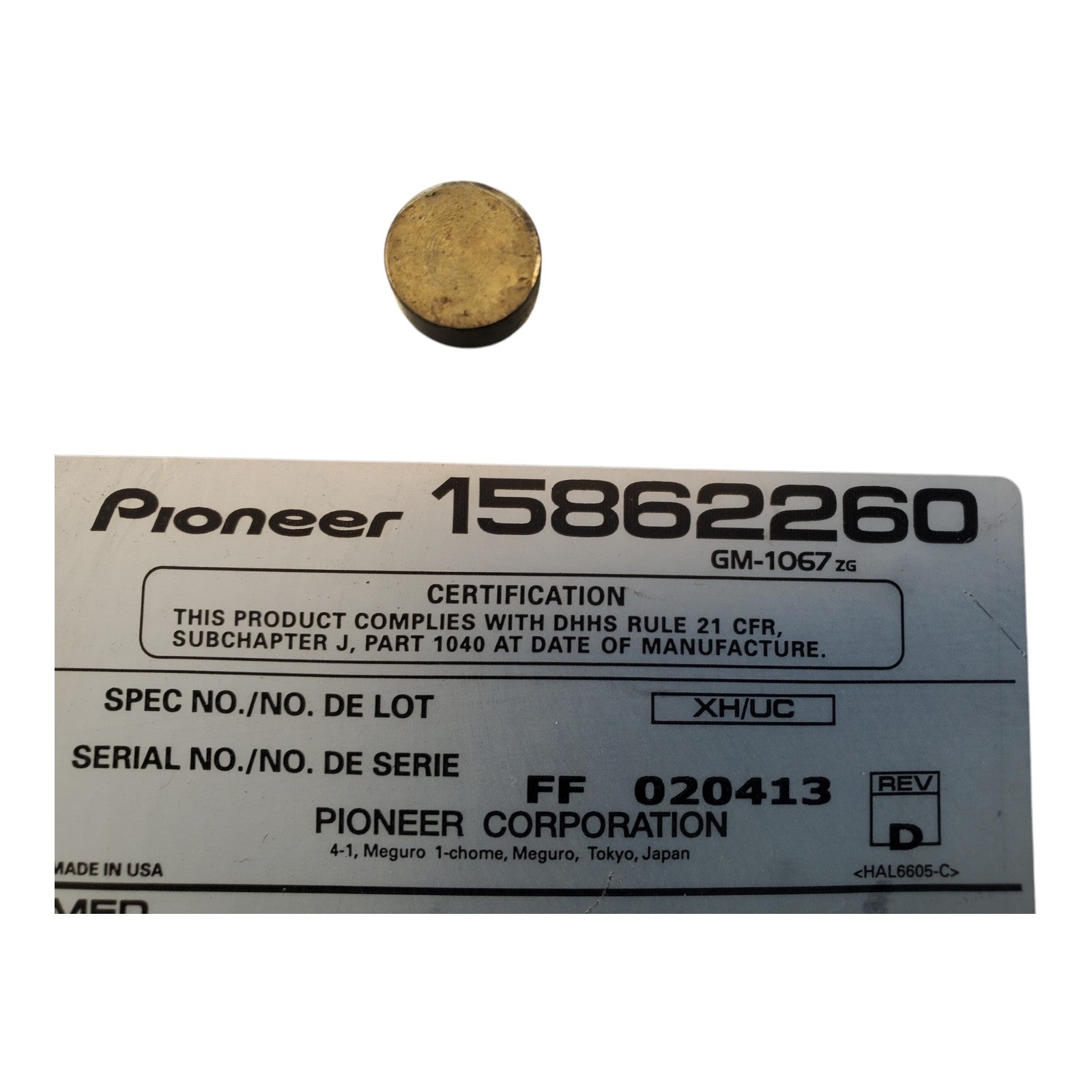 02-07 BUICK RENDEZVOUS Audio Radio CD Pioneer Amplifier Amp 15862260
