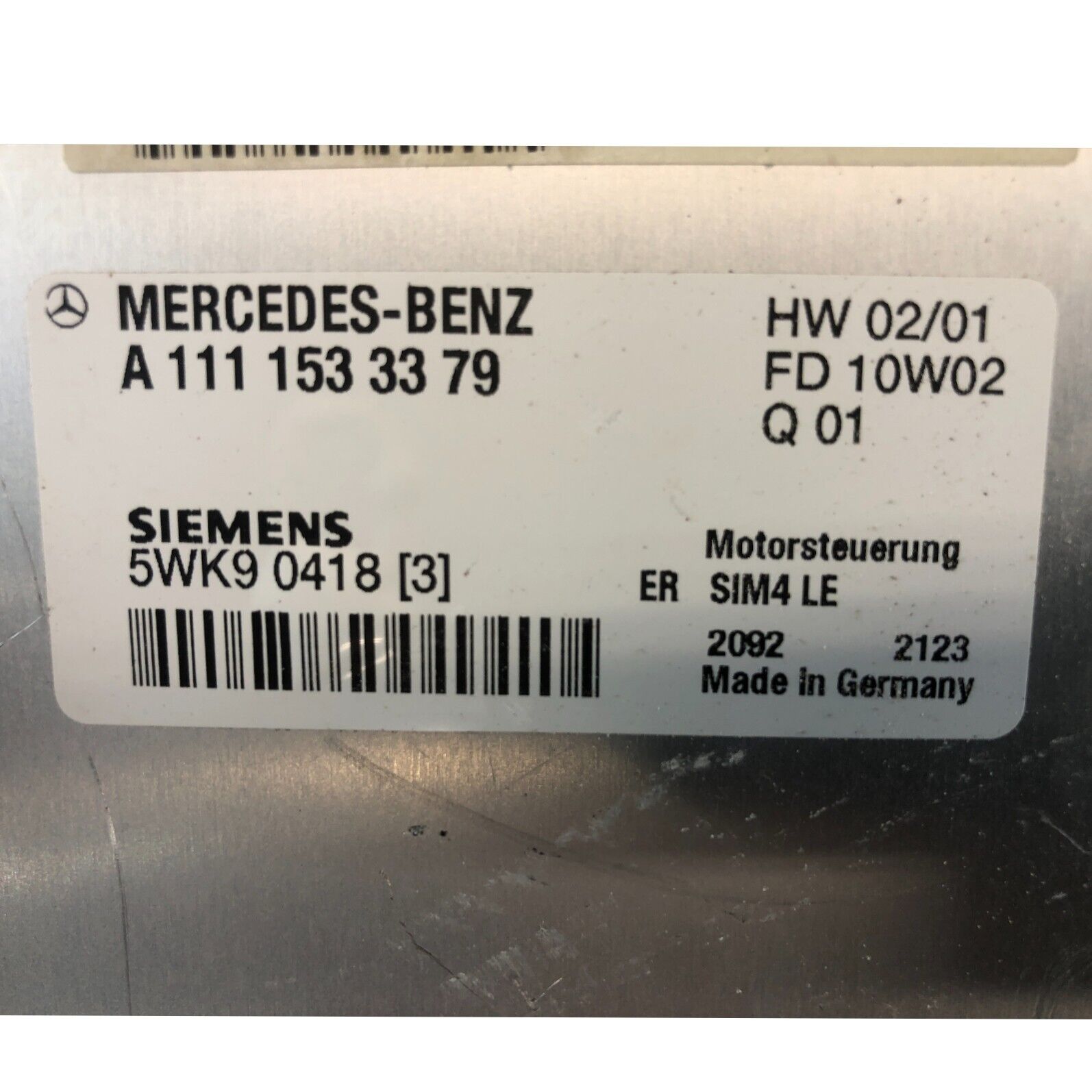 ✅ 02 Mercedes C230 Engine Computer Module ECM Computer A 111 153 33 79 OEM