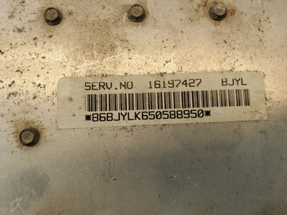 94 Chevrolet GMC C1500 1500 C2500 C3500  Engine Control Unit 16197427 ECM