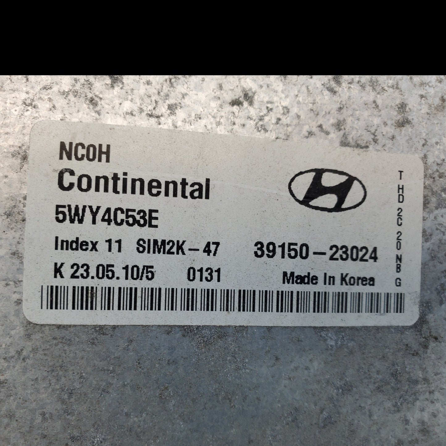 ENGINE COMPUTER HYUNDAI ELANTRA 2007 2008 2009 2010 39150-23024 2.0L AT ECM OEM