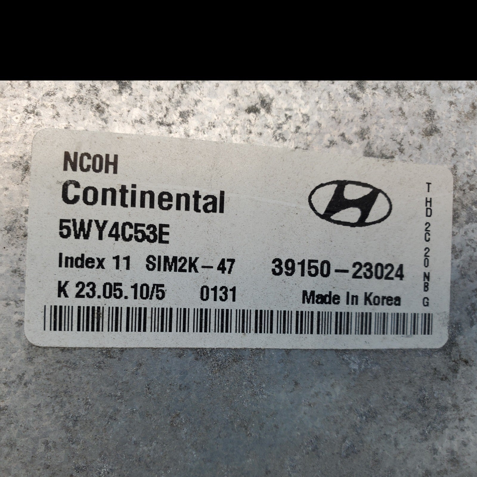 ENGINE COMPUTER HYUNDAI ELANTRA 2007 2008 2009 2010 39150-23024 2.0L AT ECM OEM