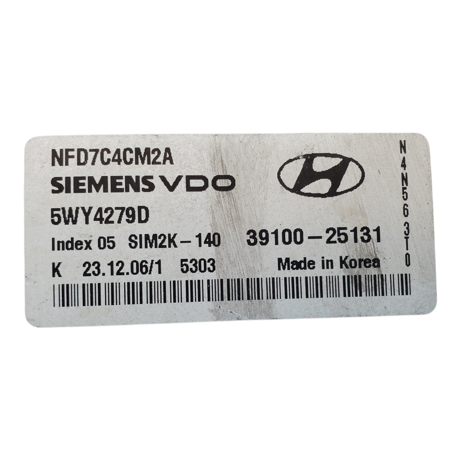06-08 HYUNDAI SONATA COMPUTER BRAIN ENGINE CONTROL ECU ECM MODULE 39100-25131