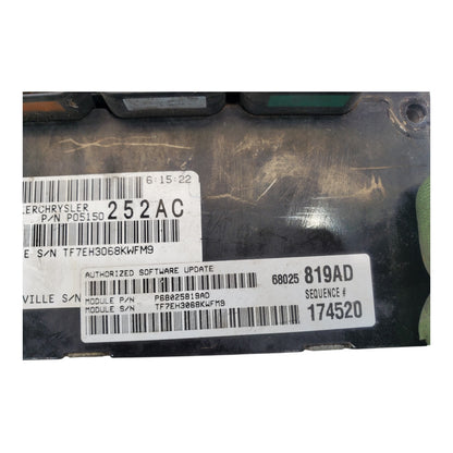 2008-09 Dodge Caravan 3.8L ECM Engine Control Module ECU PCM P05150252AC OEM