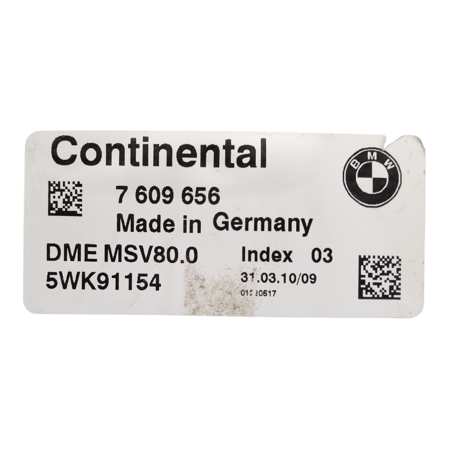 11-13 BMW Continental Engine Control Module 7 609 656