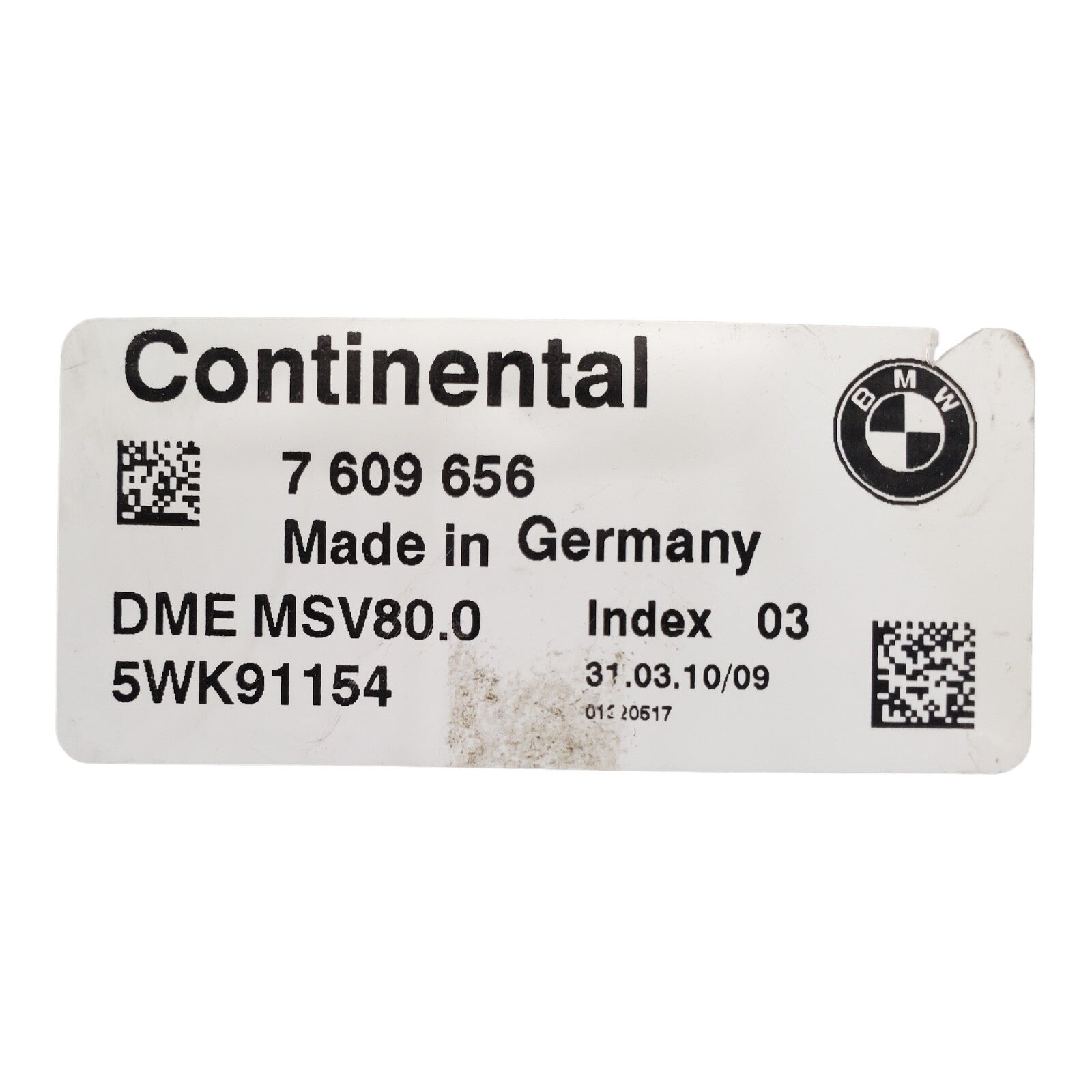 11-13 BMW Continental Engine Control Module 7 609 656