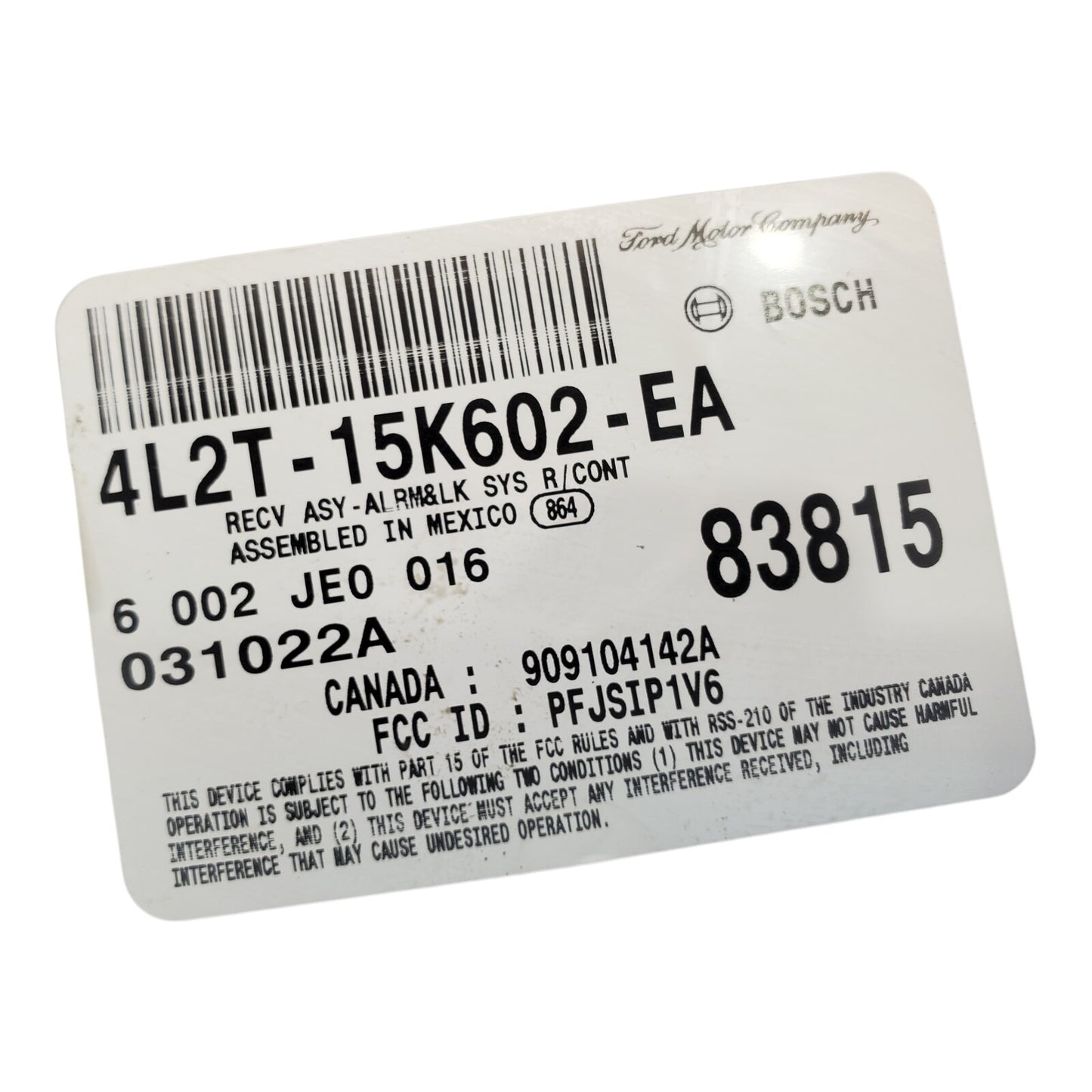✅ 04 FORD EXPLORER Keyless Entry Theft Module 4L2T-15K602-EA