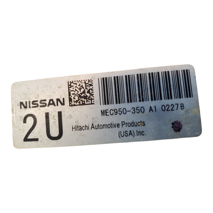 Engine ECM Control Module 2.0L AT Fits 2010 10 SENTRA MEC950-350 A1 MEC950350A1