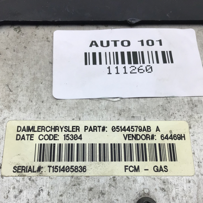 ✅ 05 DODGE CARAVAN MULTIFUNCTION COMPUTER CONTROL MODULE UNIT 05144507AB OEM
