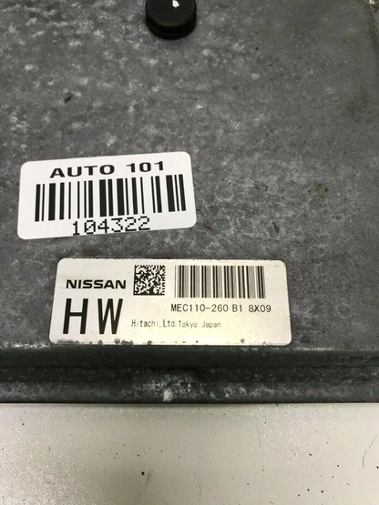 09 Nissan Altima 2.5L Engine Control Module ECM Computer MEC110-260