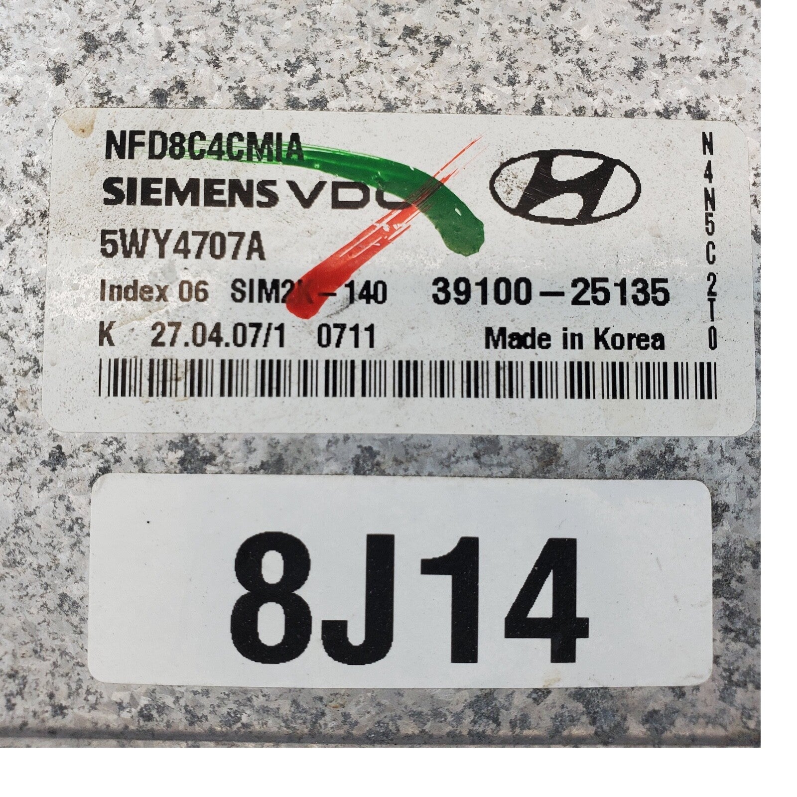 ✅ 06-08 Hyundai Sonata 2.4L Engine Control Module ECM Computer 39100-25135