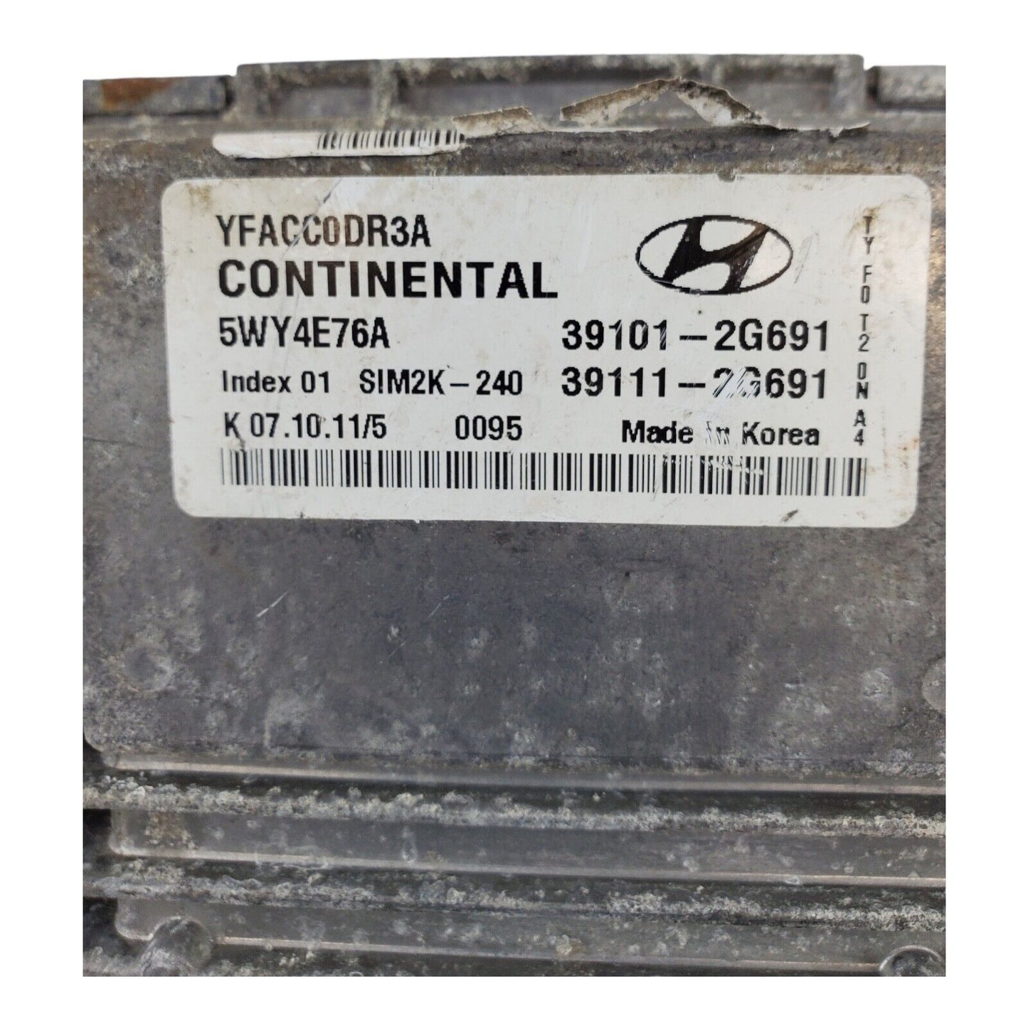 2009 - 2014 Hyundai Sonata ECM ECU Engine Control Module | 39101-2G691