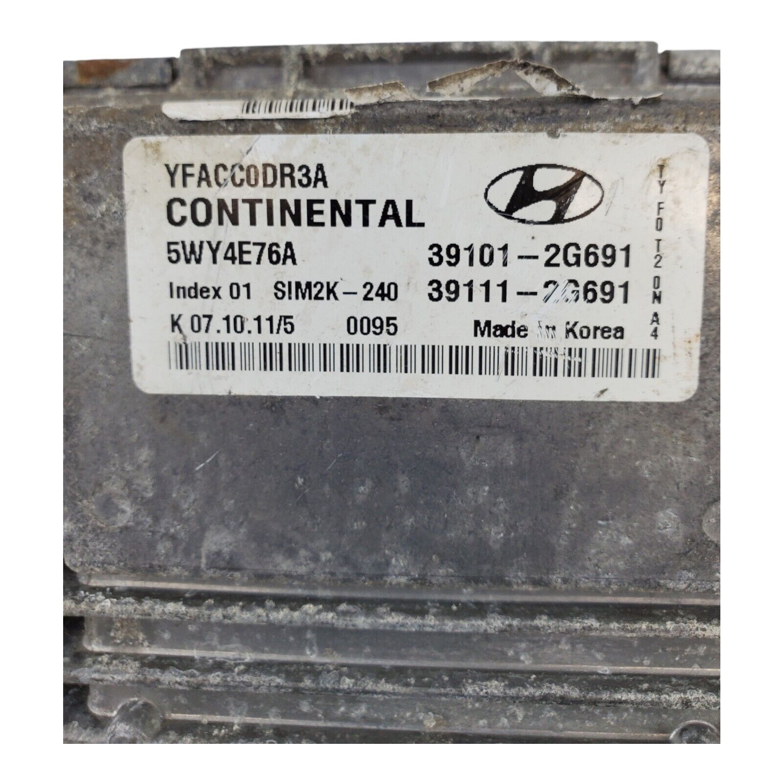 2009 - 2014 Hyundai Sonata ECM ECU Engine Control Module | 39101-2G691