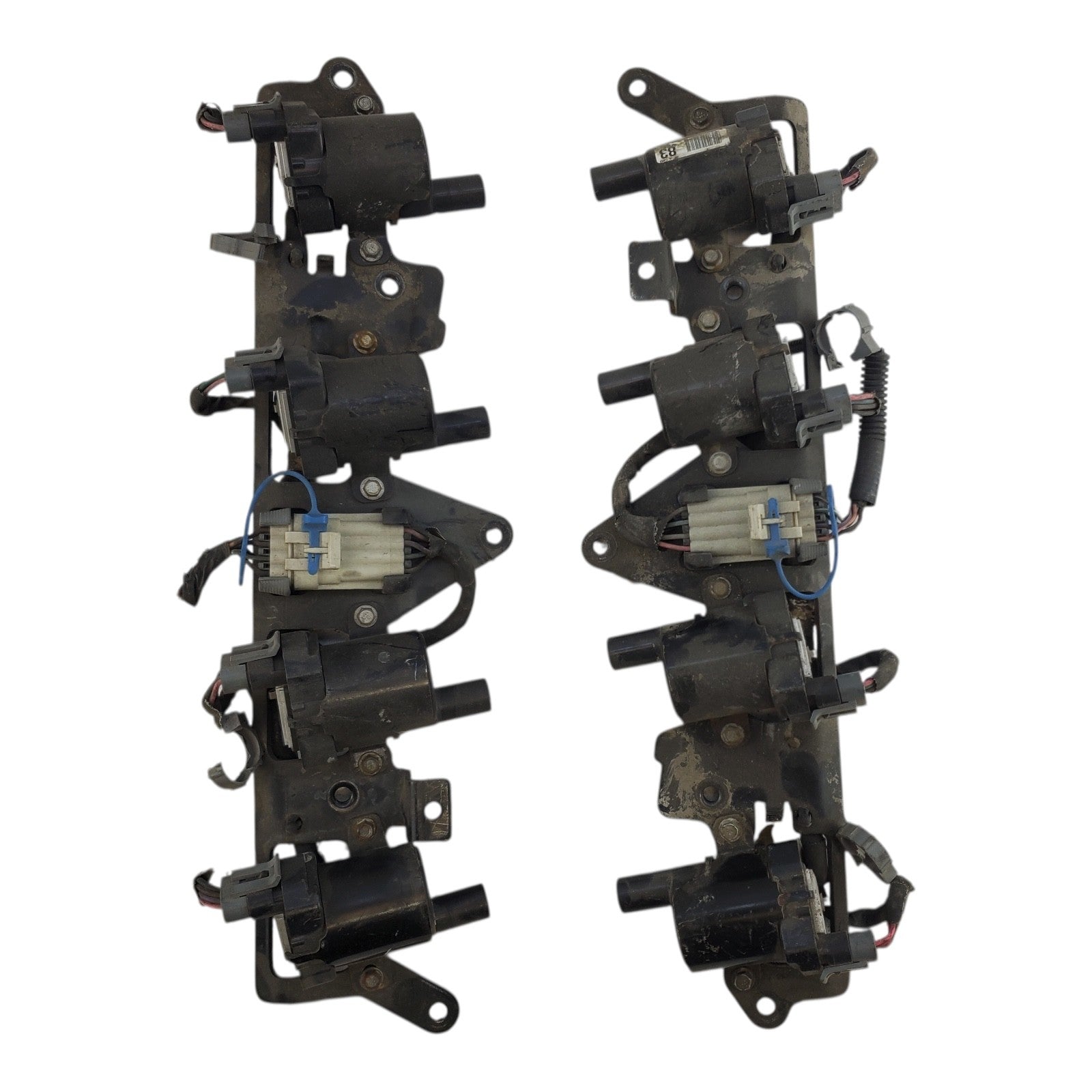 Coil/Ignitor Round Shaped Fits 07-18 SIERRA 2500 PICKUP SET OF 8 W/BRACKETS